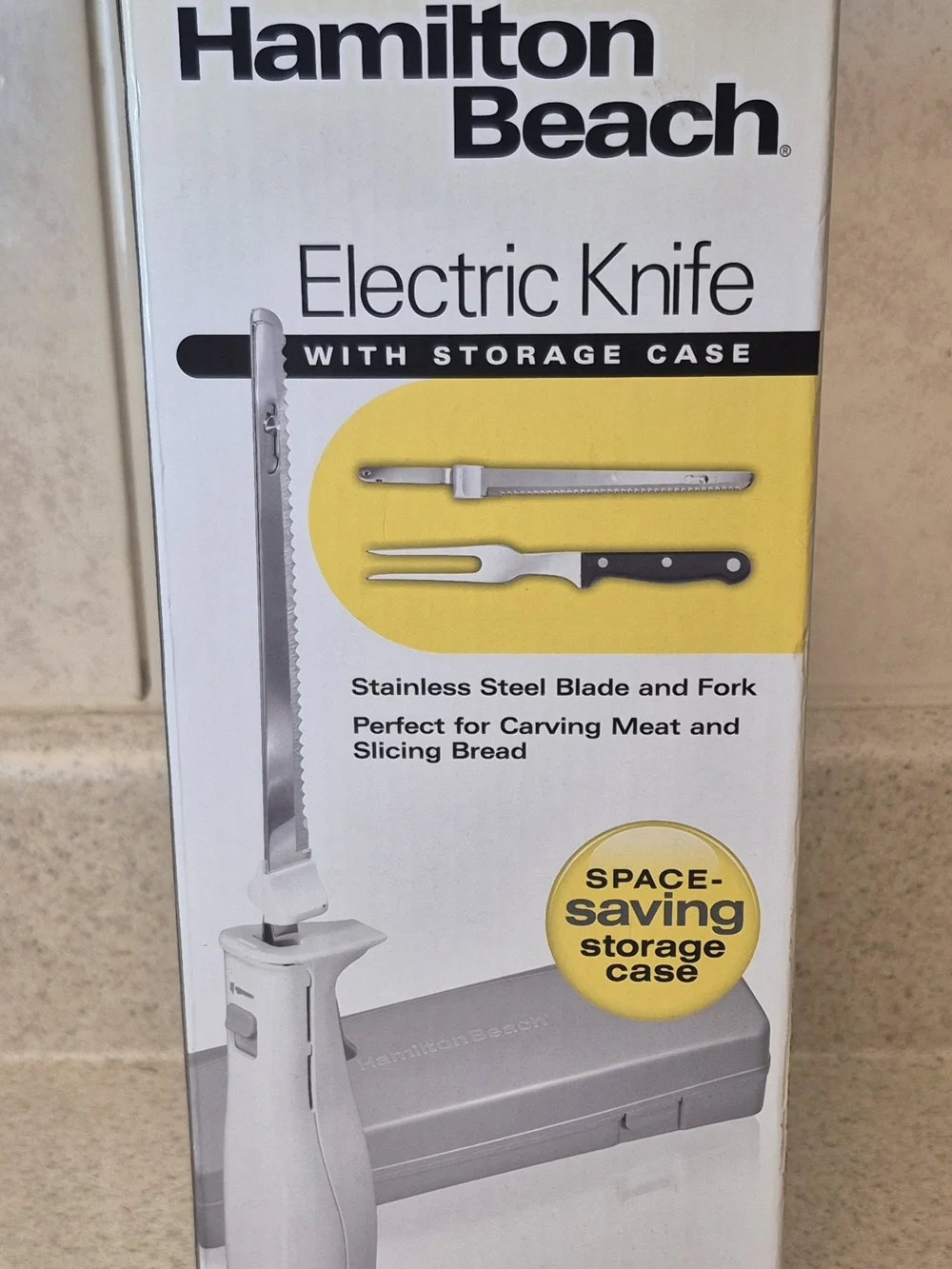 Hamilton Beach Electric Knife Set Carving Kit w/Hard Case 74250R Brand New Still